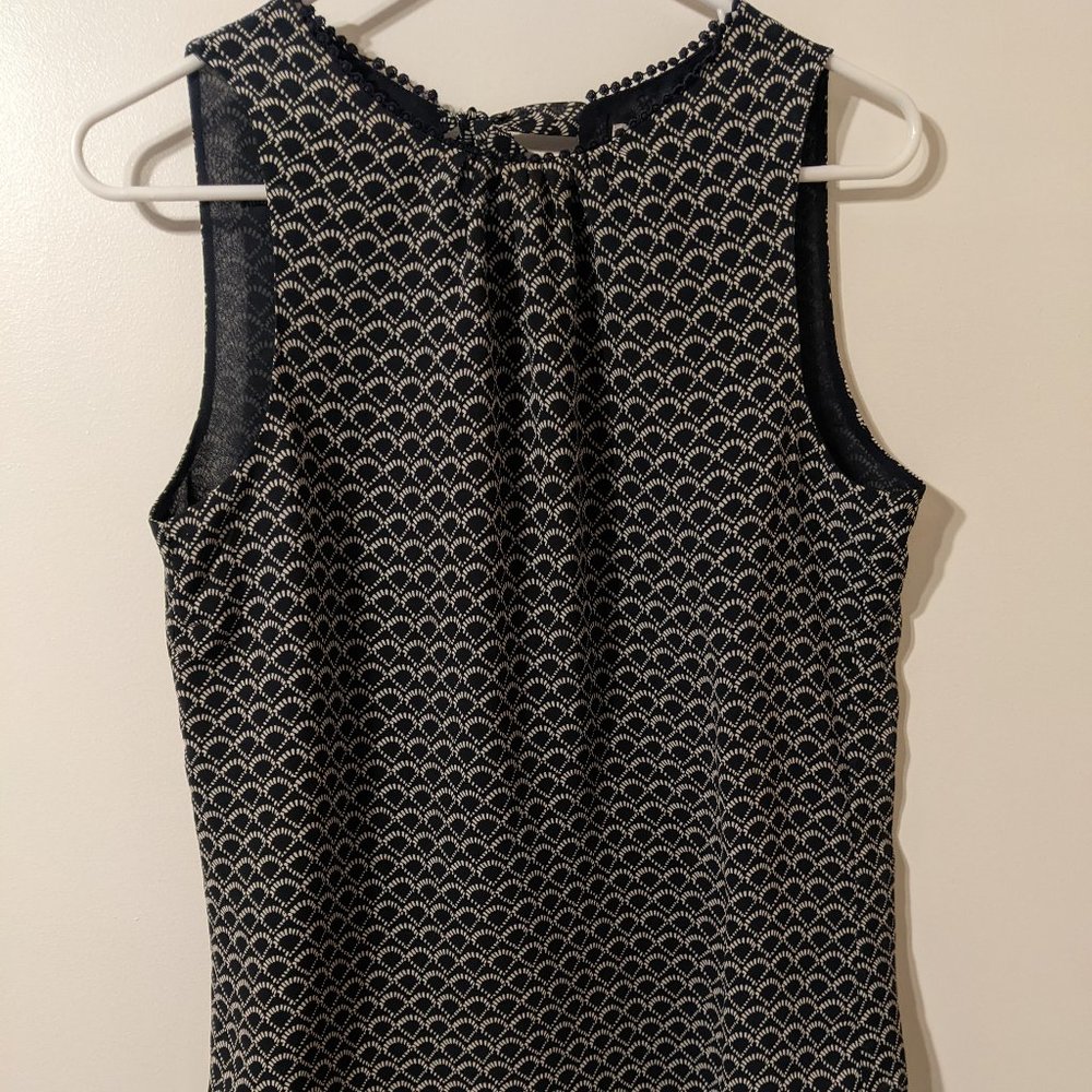 H&M Blue and White Shirt Size 8